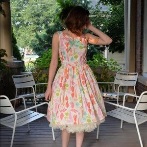 Handmade Vegetable Print Dress